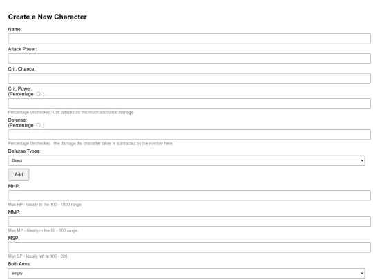 prpg/rpgcreate-character screenshot