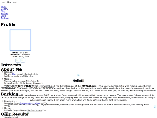 index screenshot
