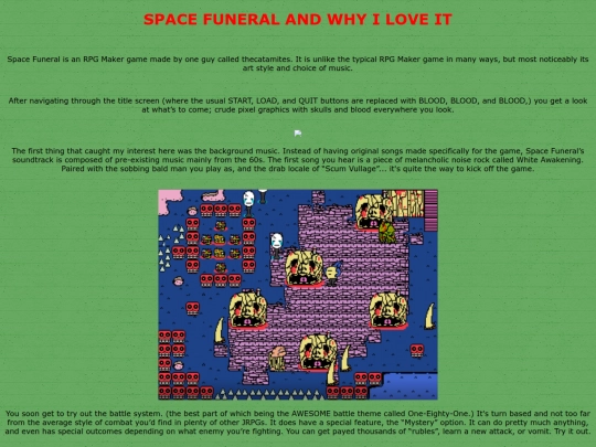 spacefuneral screenshot