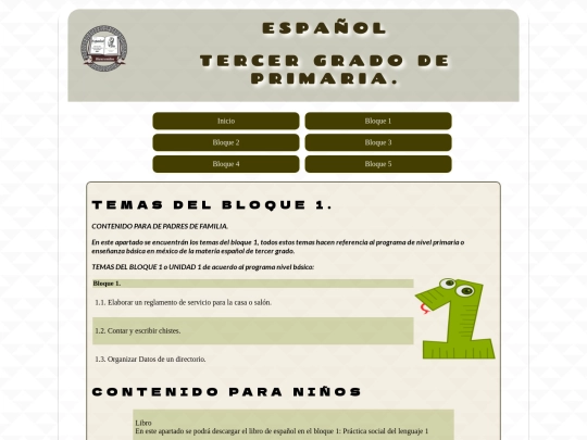 primariaespañol/Bloque 1 screenshot