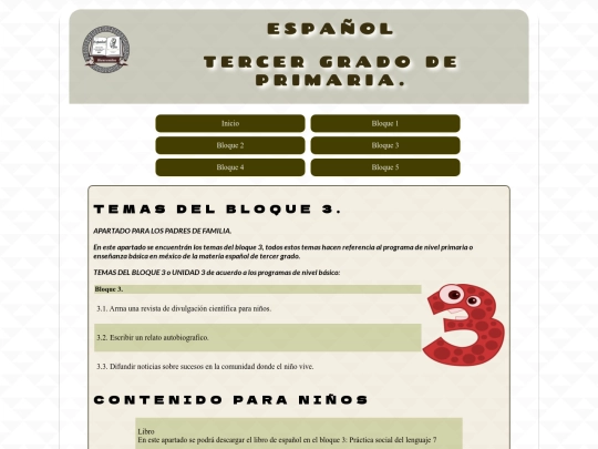 primariaespañol/Bloque 3 screenshot