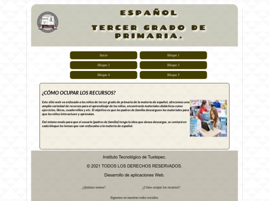 primariaespañol/recursos screenshot