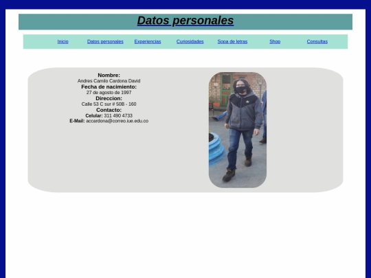 DatosPersonales screenshot