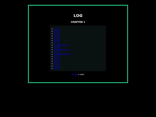 log screenshot