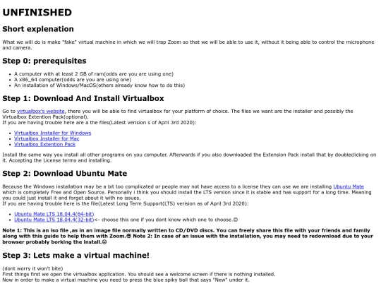 virtualbox screenshot
