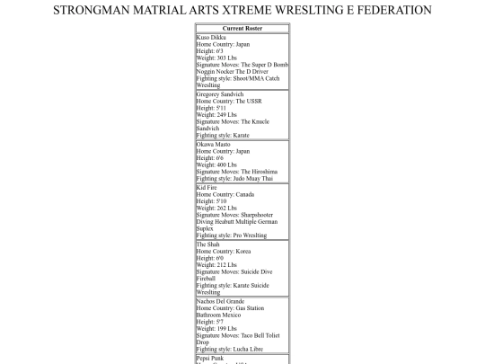 roster screenshot