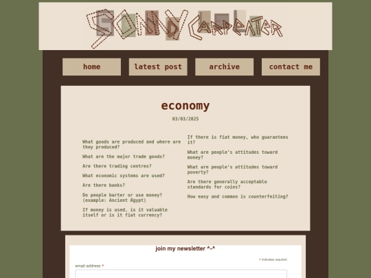 silobe/world-building-checklist/economy screenshot