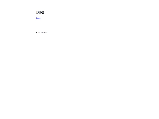 Blog screenshot