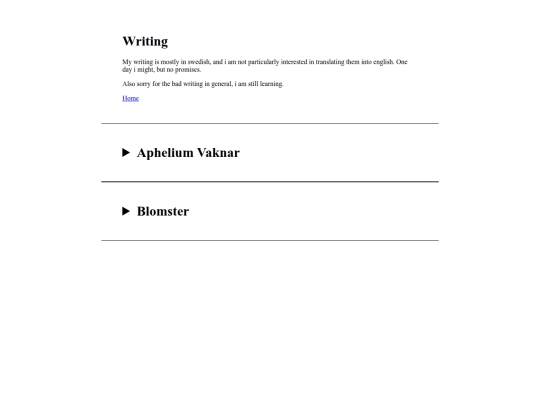 Writing screenshot