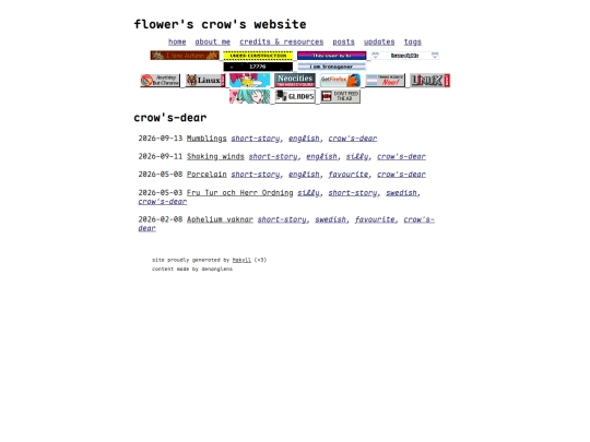 tags/crow's-dear screenshot
