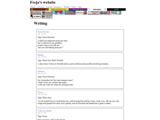 writing screenshot