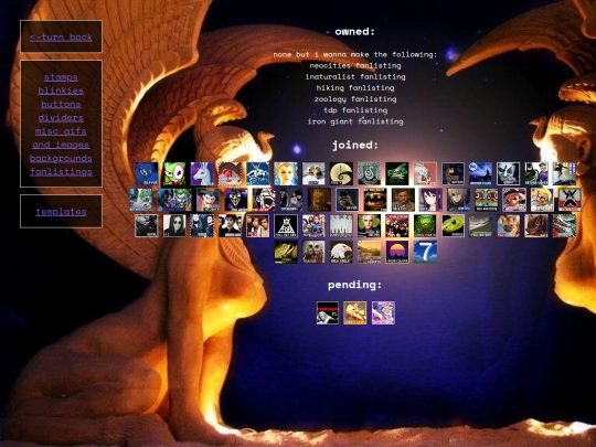 gallery/hoard/fanlistings screenshot