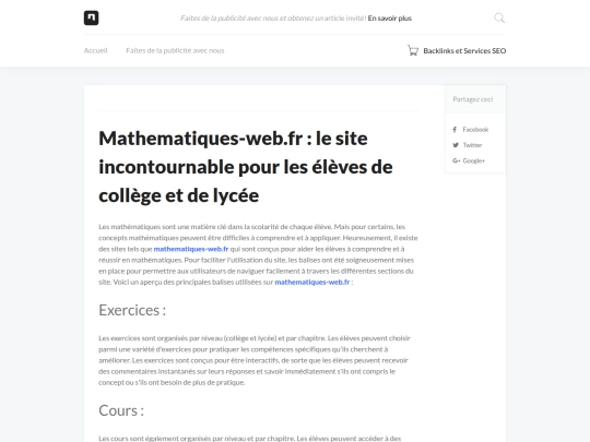 mathematiques-web-fr screenshot