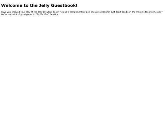guestbook screenshot