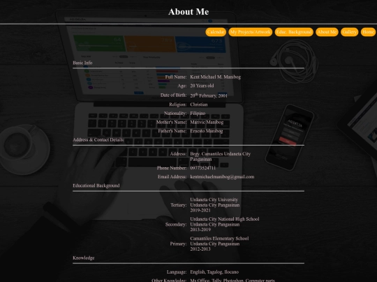 myinfo screenshot