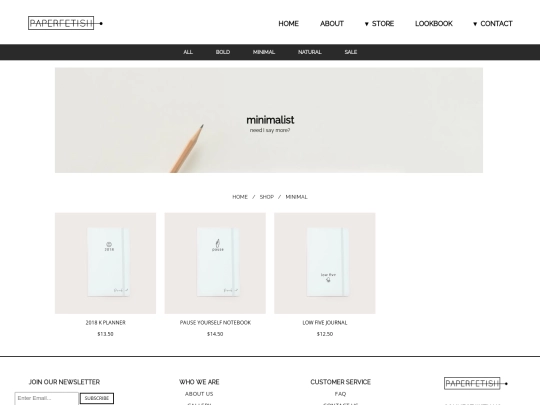 storeminimal screenshot