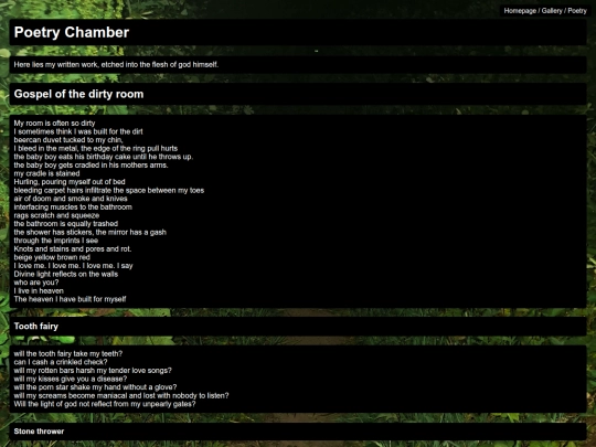 Poetry screenshot