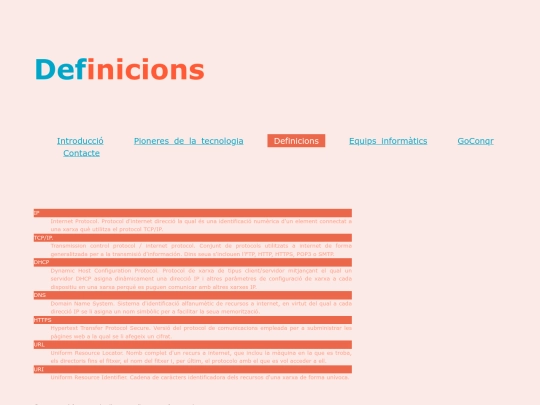 pagines/definicions screenshot