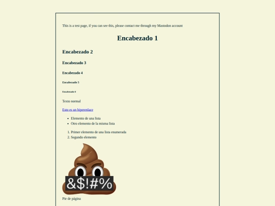 Subpages/tests screenshot