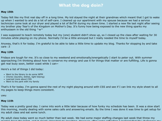 blog screenshot