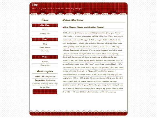 blog screenshot