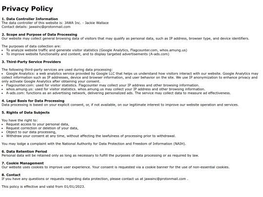privacy-policy screenshot