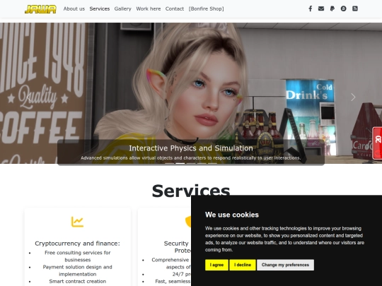 services screenshot