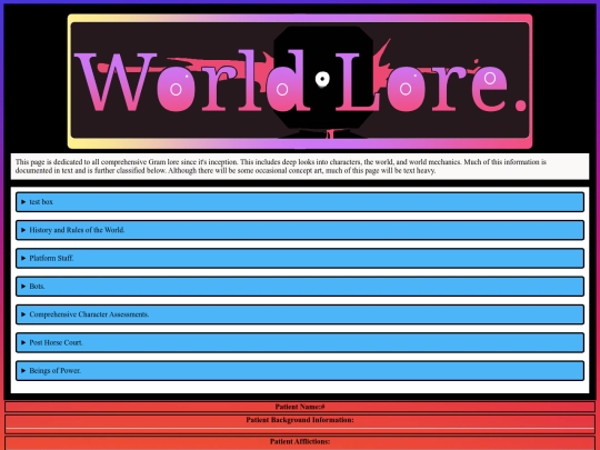 Pages/WorldLore screenshot