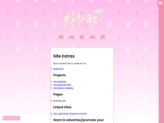 extras screenshot