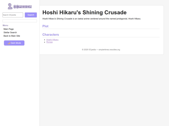 shining-crusade_universe screenshot