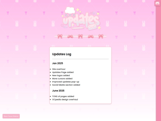 updates screenshot