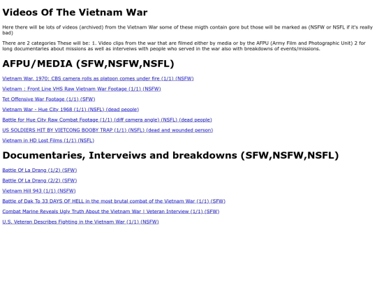 VideosOfNam screenshot