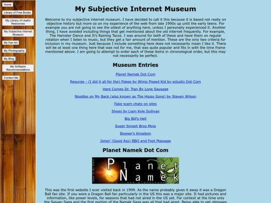 Internetmuseum screenshot