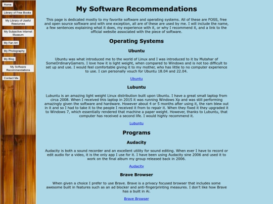 MySoftwareRecommendations screenshot