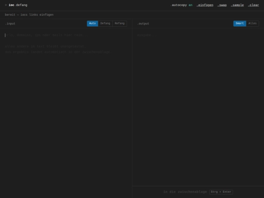 tools/defang screenshot