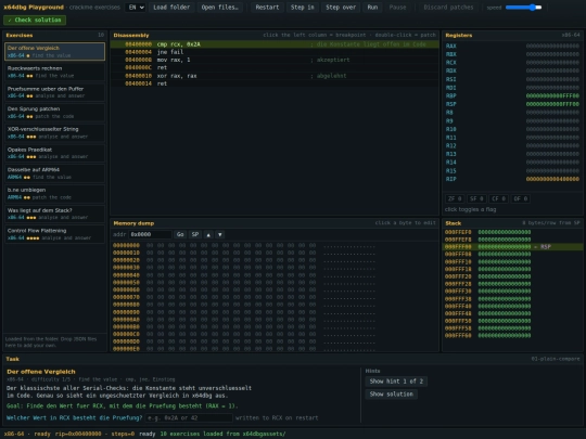tools/x64dbg-playground screenshot