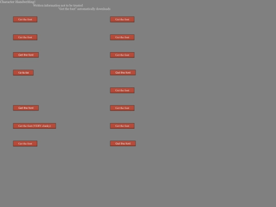fonts screenshot