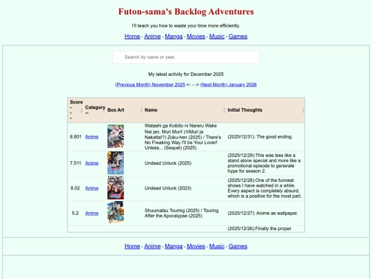 index screenshot