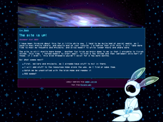 blog/the_site_is_up screenshot