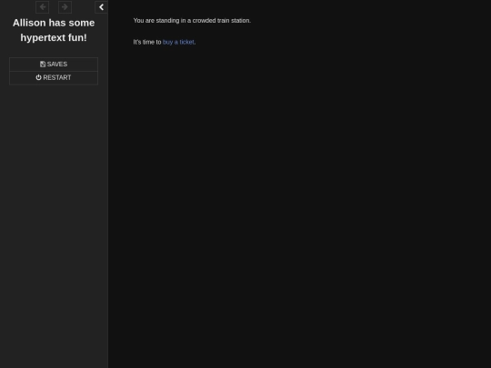 allison-game-01/Allison has some hypertext fun! screenshot
