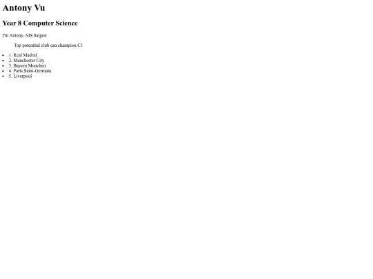 index screenshot