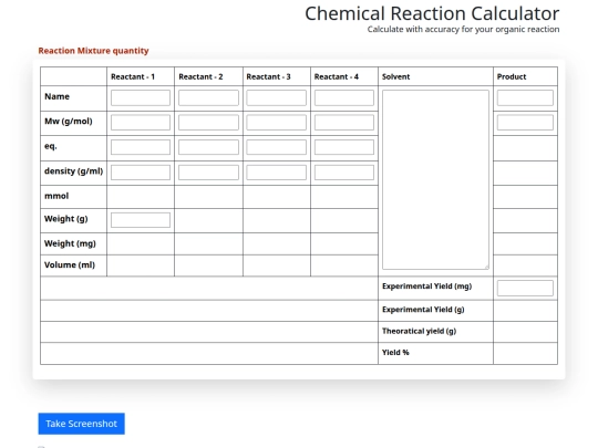 chemcal screenshot