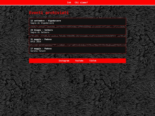 archivio_eventi screenshot