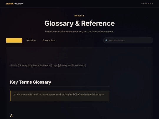 Sraffa_web/glossary screenshot