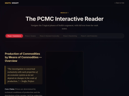 Sraffa_web/pcmc screenshot