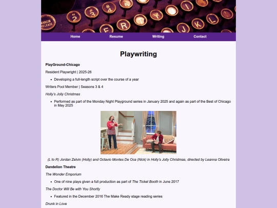 resume screenshot
