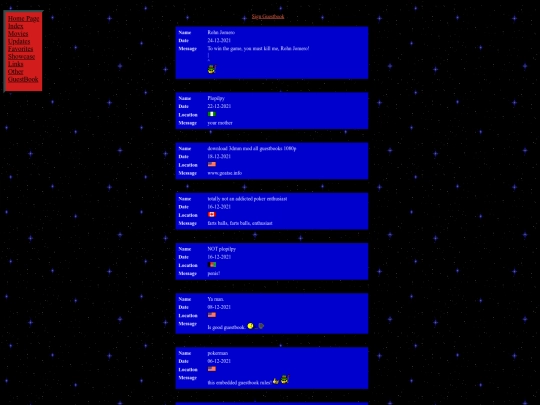 guestbook screenshot