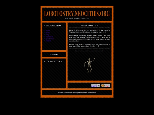 info screenshot