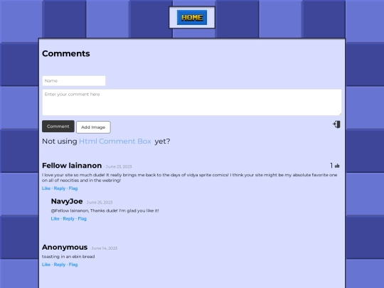 guestbook screenshot