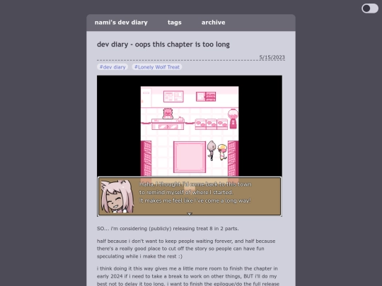 blog/posts/2023-05-15-dev-diary-oops-this-chapter-is-too-long screenshot